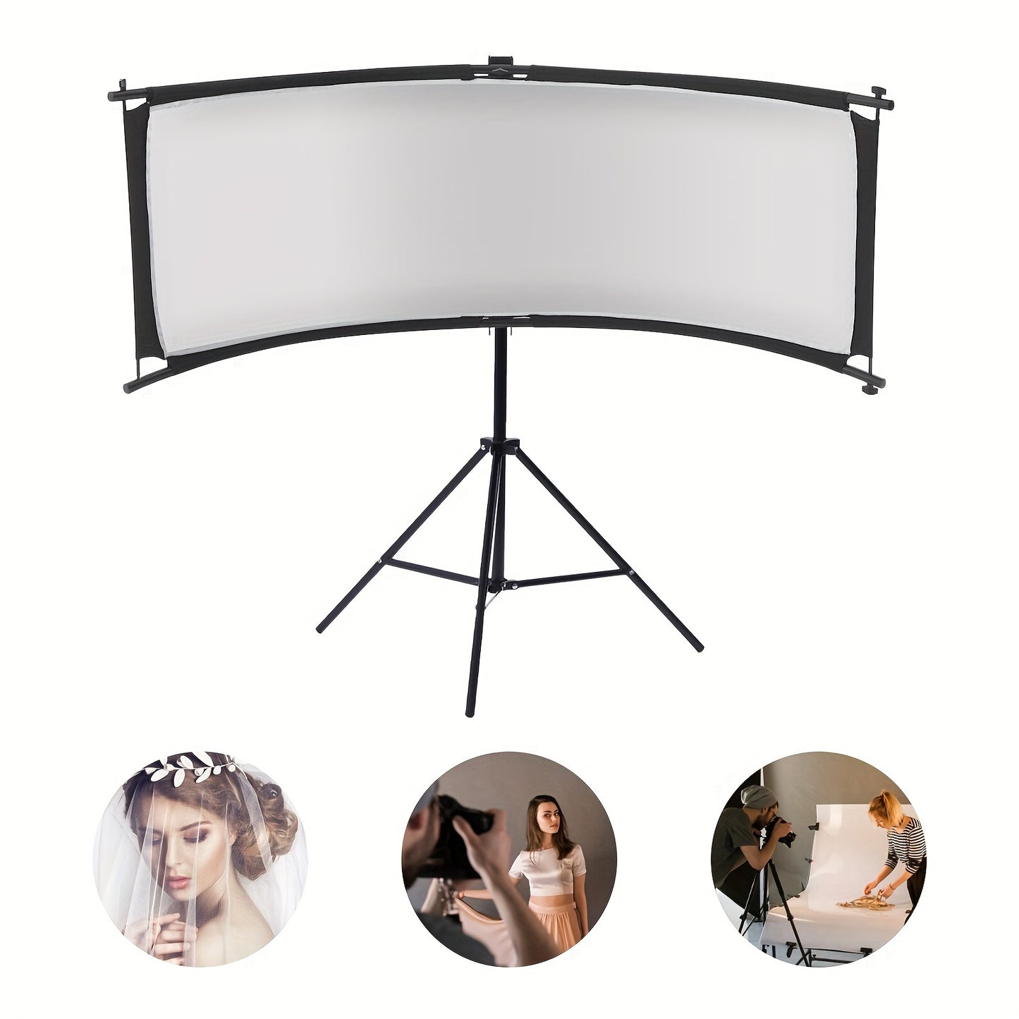 24x70 Inches Neewer Pro Clamshell Light Reflector and Diffuser - Professional Studio and Photography Lighting Accessory with Adjustable Angles - Softbox Effect for Portraits and Product Shots