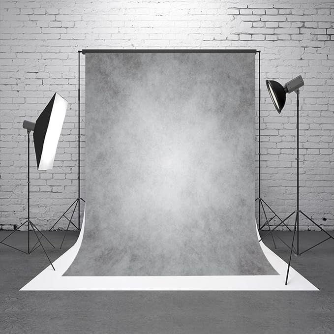 6x9ft Gray Abstract Photography Backdrops Grey Portrait Photo Studio Prop Background