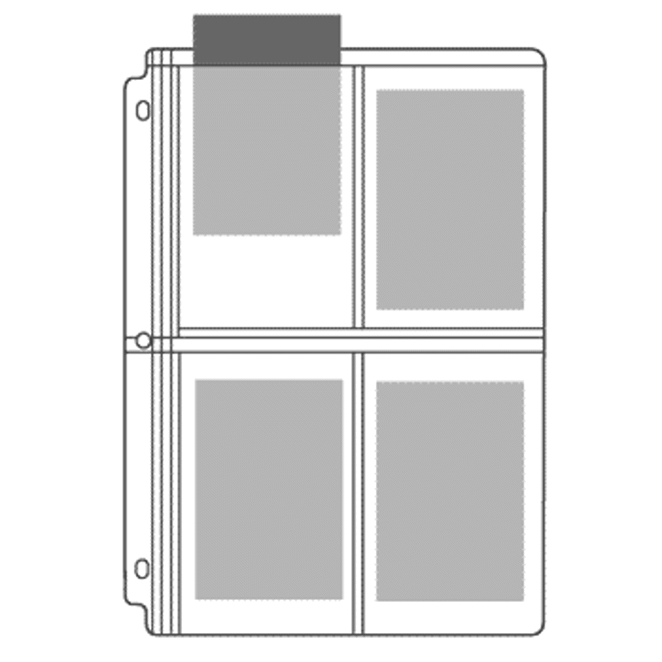 Century Vinyl Photo Pages, Holds 4 - 3-1/2" x 5-1/4" (25/pk)