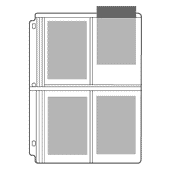 Century Vinyl Photo Pages, Holds 8 - 3-1/2" x 5-1/4" (25/pk)