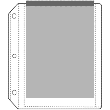 POLY PHOTO PAGES, JUNIOR - HOLDS 2 - 5X7 (25/PK)