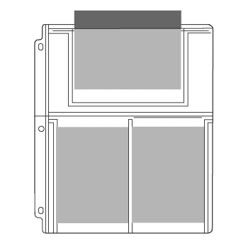 CENTURY VINYL PHOTO PAGES, HOLDS 6 - 4INX 6IN(25/P