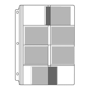 CENTURY VINYL PHOTO PAGES, HOLDS 16 - 2-1/2INX 3-1