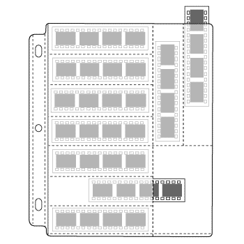 EZ2C? POLY PHOTO NEGATIVE PAGES - HOLDS 9- 35MM ST